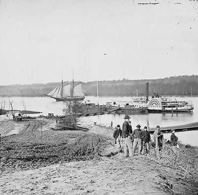 Union Medical Supply Boat Appomattox City Point 1865-8x10 US Civil War Photo