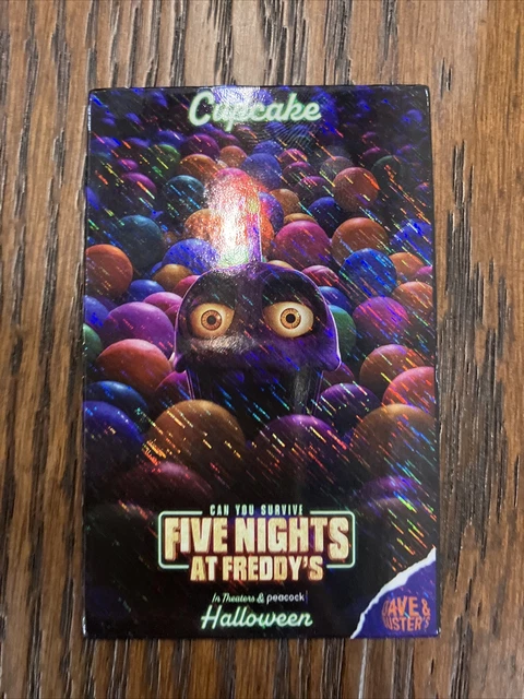 Fanf Promo FIVE NIGHTS AT Freddy's CUPCAKE Promo Card FNAF Dave & Busters Limited ...
