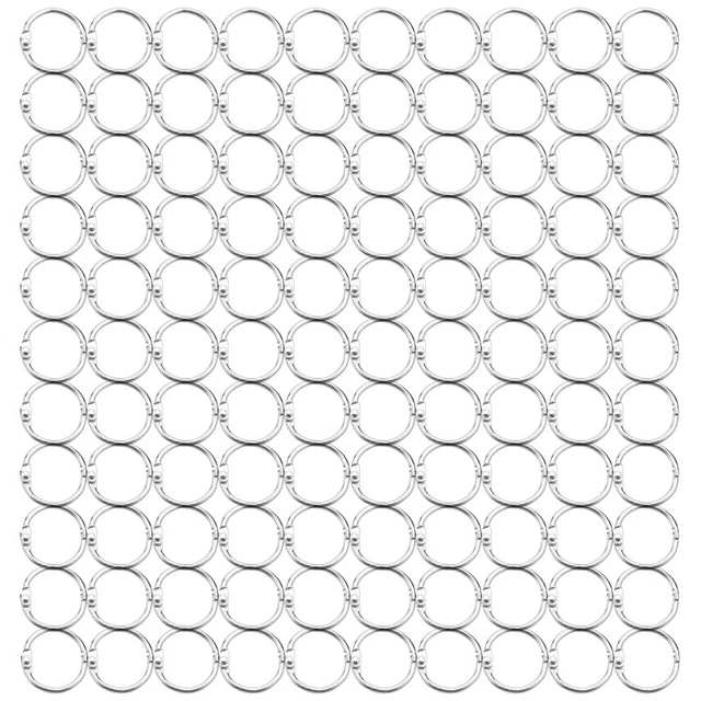 100Pcs 25Mm Loose Leaf Binder Rings Key Rings Book Rings Binder Rings for ScraU7