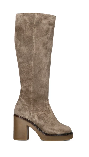 Chaussures VARIOPINTO Bottes Dames Gris Cuir Naturel, en Daim 946-5726MILOI