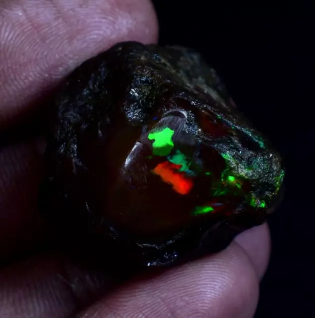 Beautiful Natural Ethiopian Opal Raw, Multi Fire Big Opal Rough 79.40Cts OOP-260