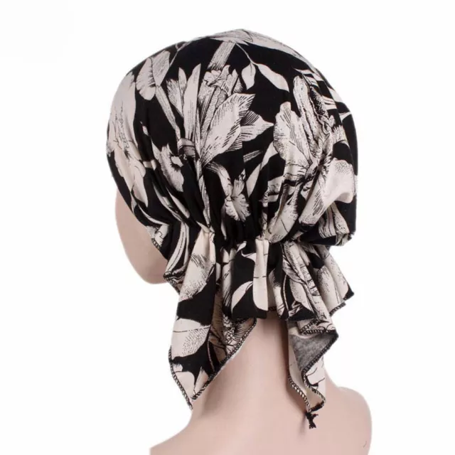 Femmes Musulmane Extensible Turban Chapeau Chimio Casquette Cheveux Perte Tête * 2