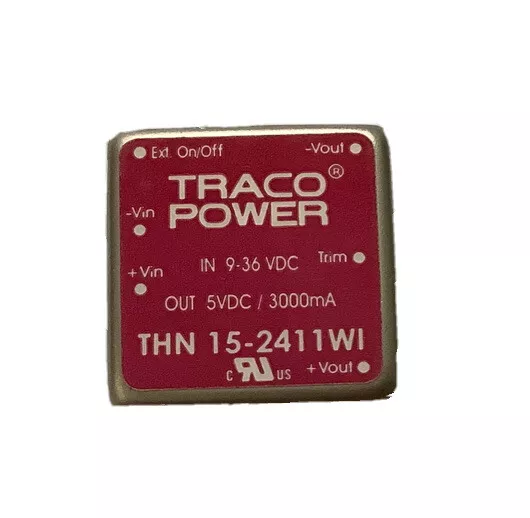 Traco Power THN 15-2411WI DC/DC-Wandler, Print 24 V/DC 5 V/DC 3 A 15 W Anzahl