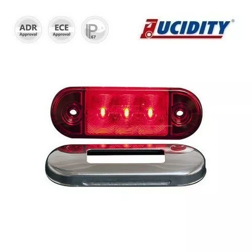 FEU DE GABARIT rouge 3 LED 85x29mm pour camions 12V / 24V Lucidity 26260R-V  EUR 15,00 - PicClick FR