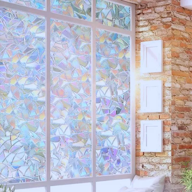 High Quality Stained Glass Panel Casement Film 45*100CM No Glue Decoration