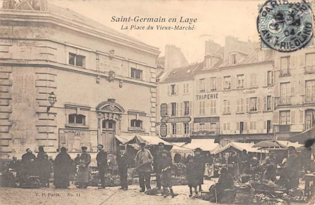 Cpa 78 Saint Germain En Laye / La Place Du Vieux Marche