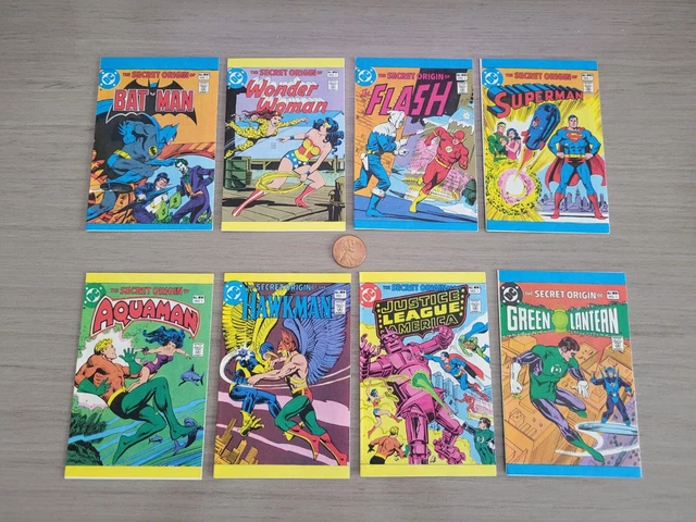 1980S LEAF CANDY DC Comic ... Secret Origins 8 Mini Comics Set 3
