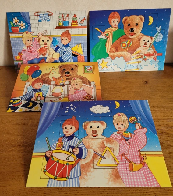 Jeu De Dominos ORTF Bonne Nuit Les Petits - Nicolas Pimprenenelle Nounours - Vintage