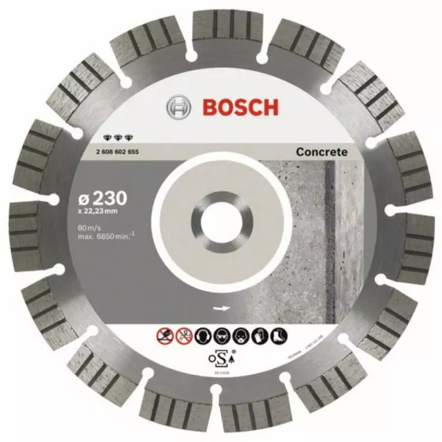Bosch Disco Diamantato Per Calcestruzzo/Armato Best For Concrete Diametro 230Mm