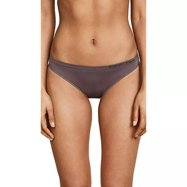 Calvin Klein WOMEN's (MEDIUM) Pure Ribbed Cheeky Bikini QF6443 BRAZILIAN