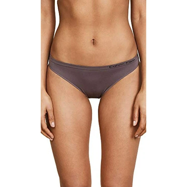 Calvin Klein WOMEN's (MEDIUM) Pure Ribbed Cheeky Bikini QF6443 BRAZILIAN