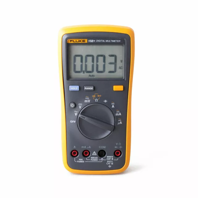 FLUKE 15B+ DMM Digital multimeter with TL75 test leads Tester F15B+ NEW