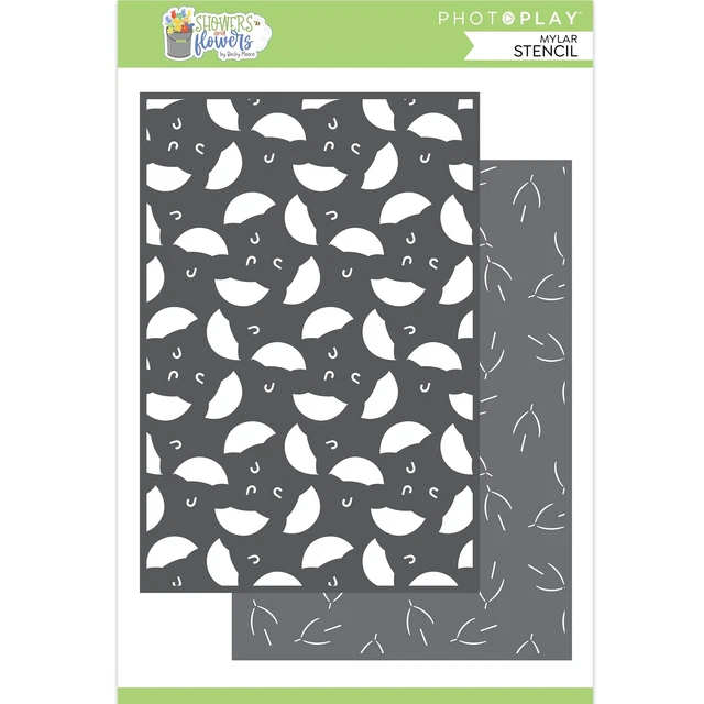 Plantilla de duchas y flores PhotoPlay 6""X9"" 2/paquete-PSAF3797
