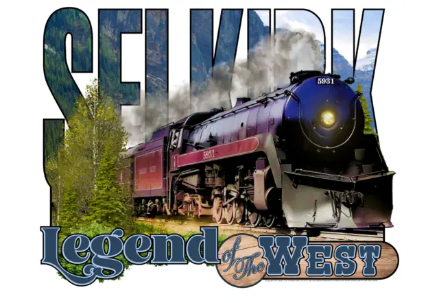 Canadian Pacific (CP) T1-c Selkirk "Legend of the West" - 100% Cotton T-Shirt 2