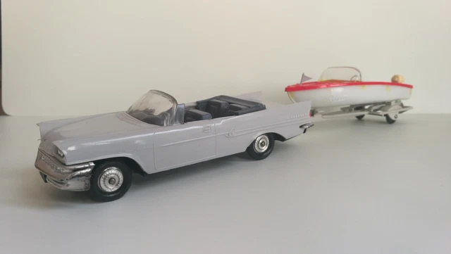 Lot De 2 Miniatures Norev Chrysler New Yorker - Échelle 1:43, Années 60 - Modèle Cabriolet Bleu - Occasion