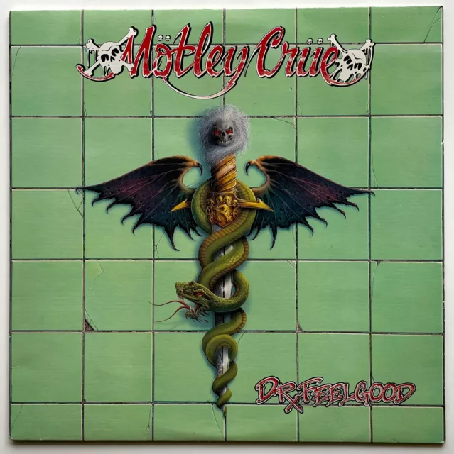 ORIGINAL Vtg 1989 MOTLEY CRUE Album DR FEELGOOD Record 1ST PRESSING Vinyl Lp EX+