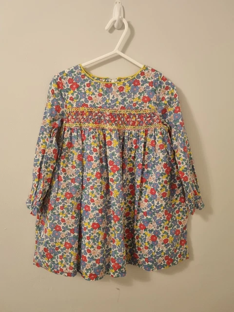 Mini abito floreale smock Boden, età 2-3 anni. Pacchetto primavera estate