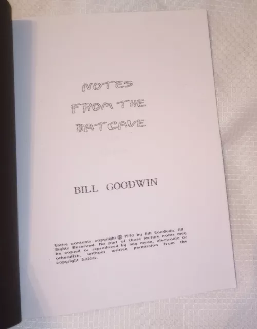 Bill Goodwin Lecture Notes Card Coin Magic Dai Vernon Larry Jennings OOP Kosby