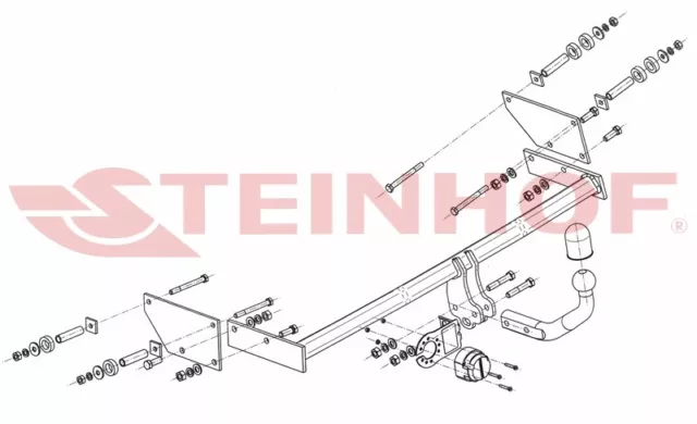 Attelage fixe pour Renault Grand Modus F-JP depuis 2008 + faisceau 7-broches 3