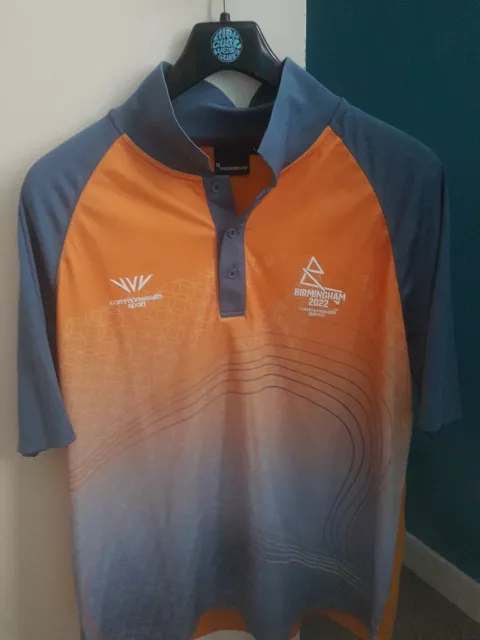 BIRMINGHAM COMMONWEALTH GAMES 2022 UNIFORM  Polo T-SHIRT Size L Collectible