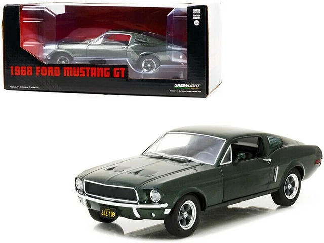 Modèle Réduit Ford Mustang GT 2024 Argent 1:24 - Welly, Portes Et Capot Ouvrants - Environ 18cm - Neuf