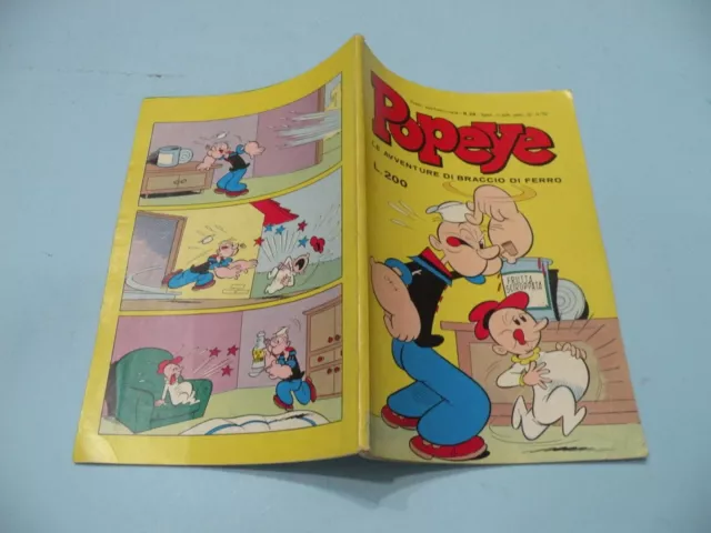 Popeye Le Avventure Di Braccio Di Ferro N° 28 Ed. Metro 1977 Molto Buono