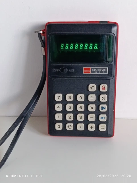 Régi retro Sharp ELSI MATE EL-1110S számológép kb. 1980-as évekből