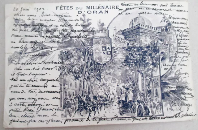 Algérie - Fêtes du Millénaire d'Oran (Divers Aspects) - 1902 Illust. Franchini