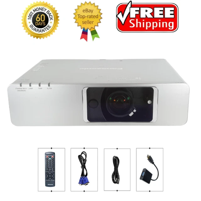 Panasonic PT-F300U 3LCD Projector 4000 ANSI Professional 1080p VGA LAN w/Bundle