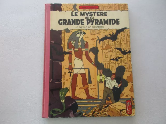 Blake Et Mortimer Be/Tbe Le Mystere De La Grande Pyramide Papyrus Manethon 1959