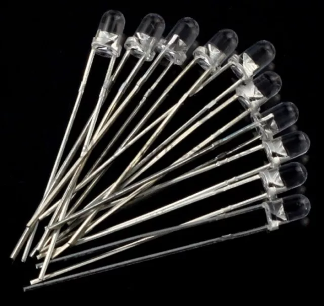 10 x 5mm IR LED Infrared 940nm Light Emitting Diode Lamp Water Clear