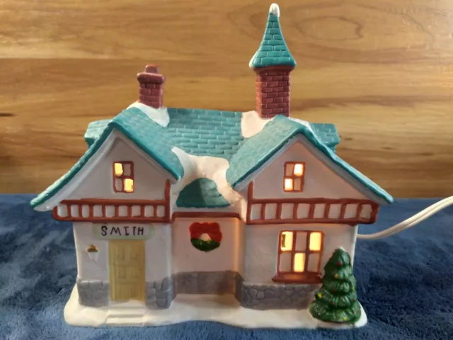 Vintage DICKENS COLLECTABLES TOWNE SERIES - Porcelain Hand Painted SMITH House