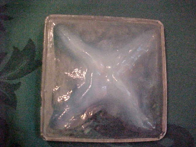 1 Original TIFFANY Opalescent Stained Glass Window Tile Art Nouveau 4" x 4" RARE