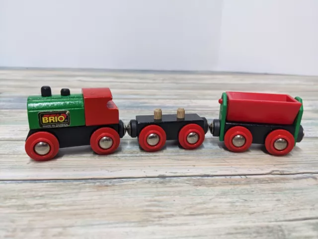 BRIO Railway 33030 Steam Engine Set Red #623 Plastic Locomotive Wooden  Magnetic