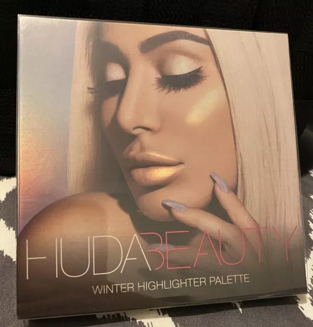 huda beauty Palette Winter Highlighter 4 Farben