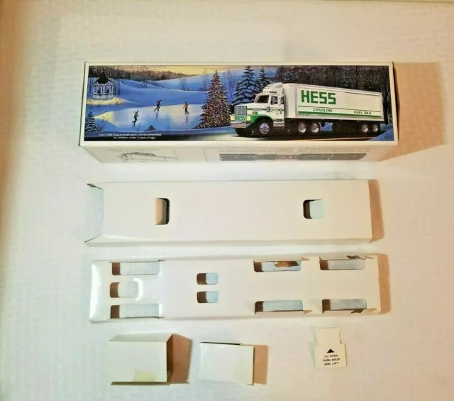 Hess Truck toy Tractor Trailer original box with inserts box only no truck 1987