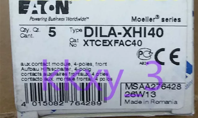 1 PCS NEW EATON Contactor Auxiliary Contact DILA-XHI40