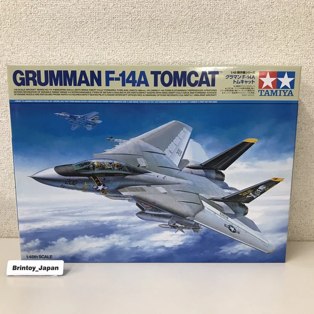 TAMIYA 1/48 MASTERPIECE Series No.114 Grumman F-14A Tomcat Plastic ...