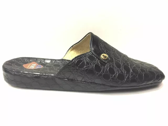 Scarpe Ciabatte Pantofole Sandalo Uomo Lina Original 8634 Pelle Nero Ai New