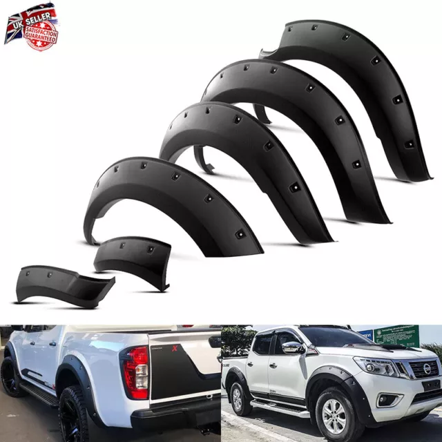 Wide Wheel Arches Fender Flare Kit Extension For 2015-20 Nissan NP300 Navara D23