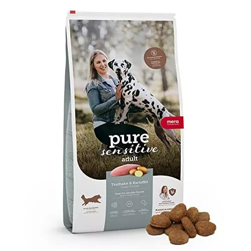 pure sensitive Fresh Meat Truthahn & Kartoffeln, Hundefutter trocken mit viel...