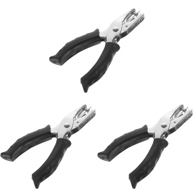 3x Paper Metal Crafts Cards Paper Hole Puncher Heavy Duty Hole Punch Home School