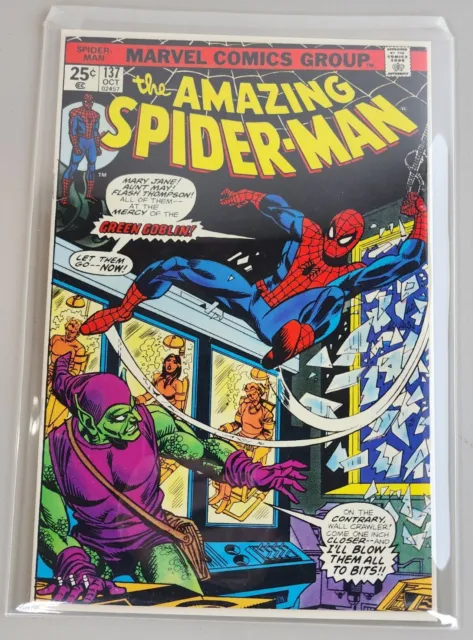 Amazing Spider-Man #137 2nd Green Goblin Harry Osborn 1974 Marvel Comic Book