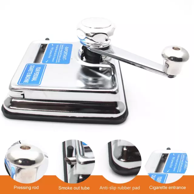 Cigarette Rolling Machine - Stainless Steel Hand Operation Cigarette Tobacco