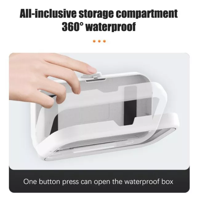 Waterproof Shower Phone Holder With Angle Adjustable Wall Mounted Phone Holder 3