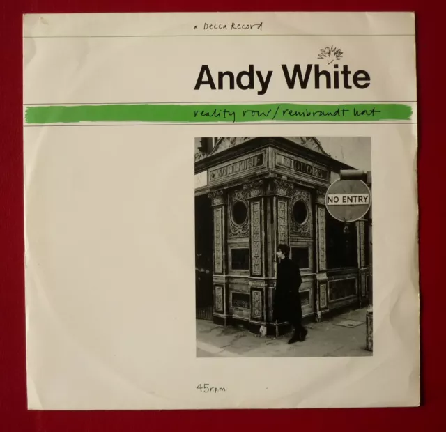 ANDY WHITE – REALITY ROW / REMBRANDT HAT (1986 4 tk 12" SINGLE in PS ) ROD McVEY