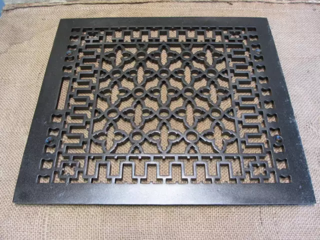 Vintage Cast Iron Register Grate Antique Old Heat Vent Furnace Hardware 10871