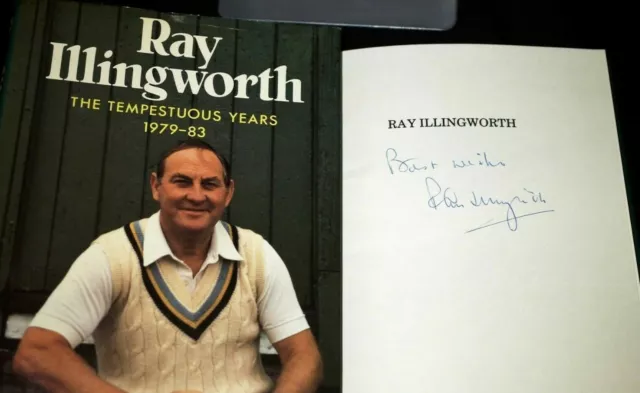 * Signed * Ray Illingworth The Tempestuous Years 1st/1st 1987