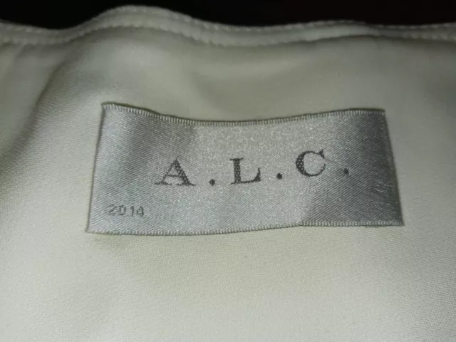 ALC Womens Pleated Tan Skirt Size 6 2