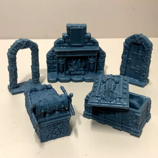 Lotto 5pz Heroquest Camino Cuore Porta Tortura Porta Tomba Miniature DND Terreno